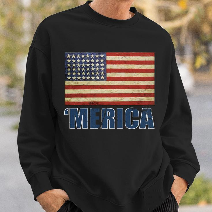 Vintage Merica Flag Tshirt Sweatshirt Gifts for Him