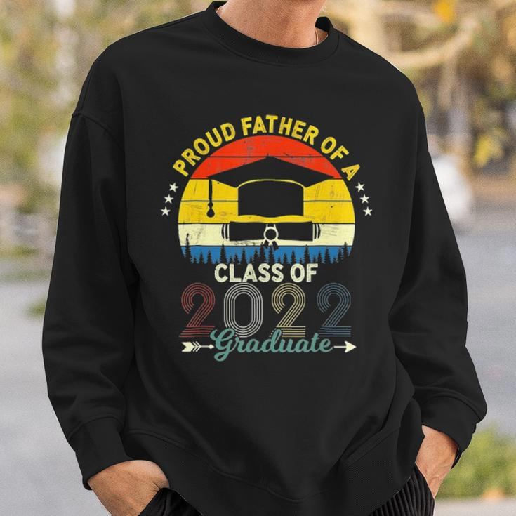 Vintage Proud Father Of A Class Of 2022 Graduate Fathers Day Sweatshirt Gifts for Him
