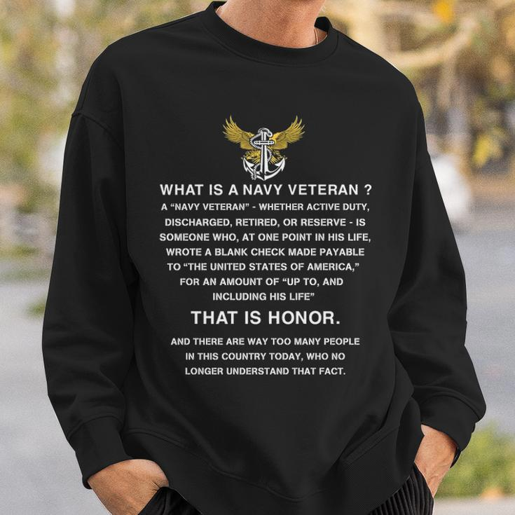 What Is A Navy Veteran Sweatshirt Gifts for Him