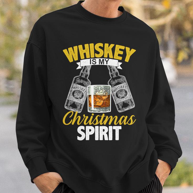 Whiskey Is My Christmas Spirit Tshirt Sweatshirt Gifts for Him