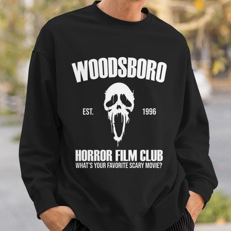 Woodsboro Horror Film Club Scary Movie Sweatshirt Gifts for Him