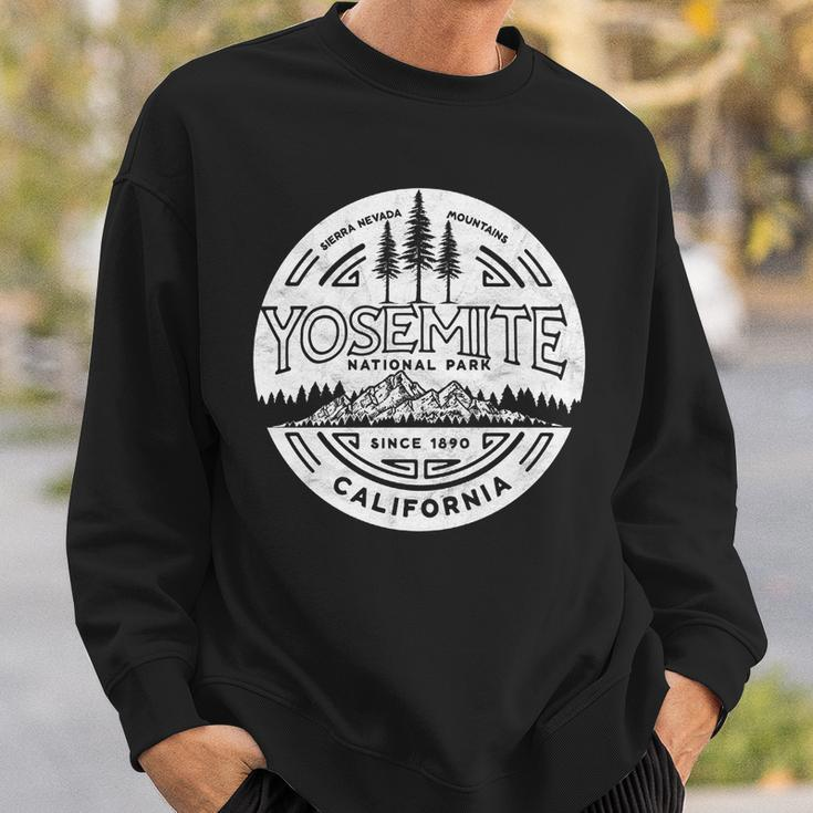 Yosemite National Park Distressed Minimalist Sweatshirt Gifts for Him