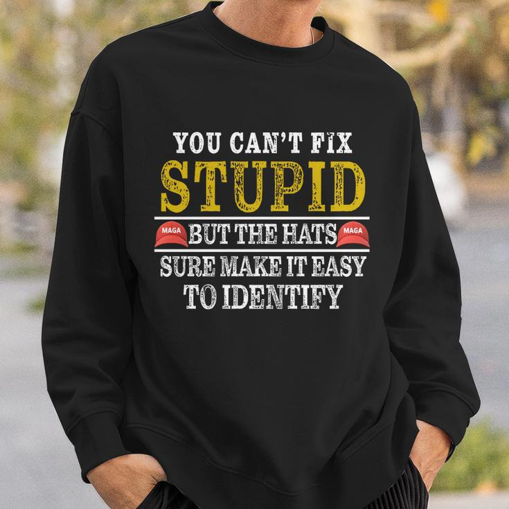 You Cant Fix Stupid But The Hats Sure Make It Easy To Identify Funny Tshirt Sweatshirt Gifts for Him