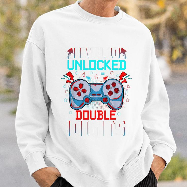 10Th Birthday Gift For Boys Double Digits 10 Year Old Gifts Gamer Gift Sweatshirt Gifts for Him