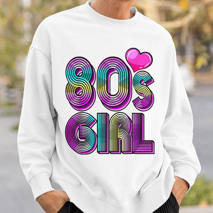 80S Girl Birthday Party Costume Retro Vintage Gift Women V2 Sweatshirt Gifts for Him