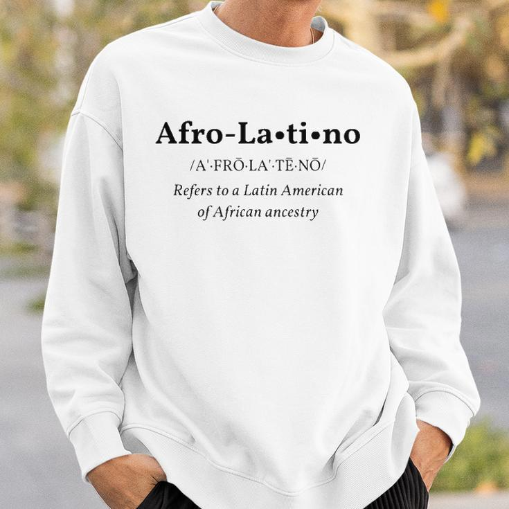 Afro Latino Dictionary Style Definition Tee Sweatshirt Gifts for Him