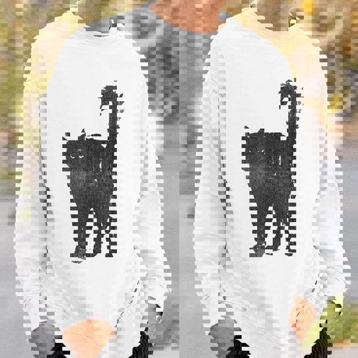 ジャケット ITZAVIBE GOOD LUCK BLACK CAT TSHIRT_GRAY IBB23UT02GY] GOOD LUCK BLACK CAT T SHIRT - GRAY - ITZAVIBE