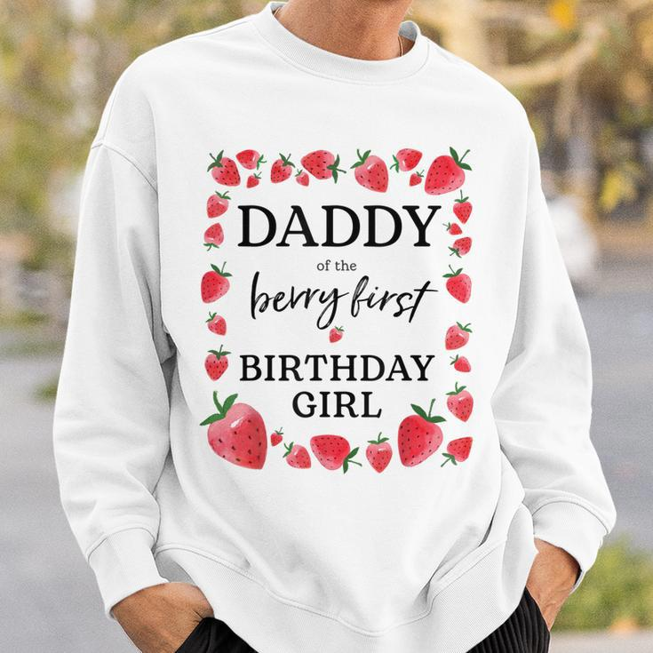 Daddy Of The Berry First Birthday Girl Sweet One Strawberry Sweatshirt Gifts for Him
