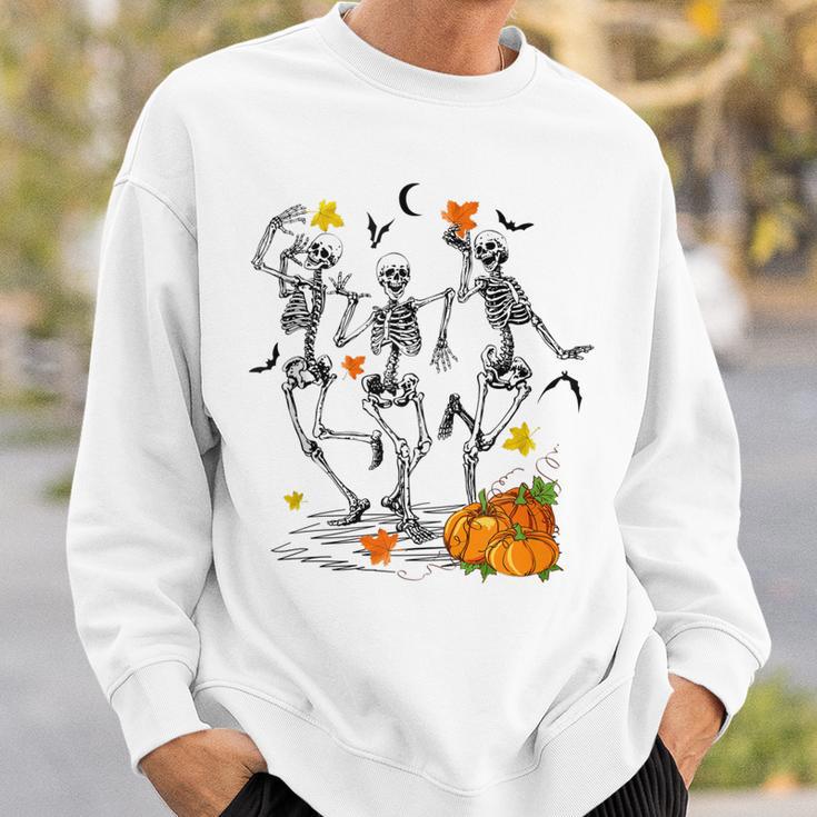 Funny Skeletons Dancing Halloween Dancing Sweatshirt Gifts for Him