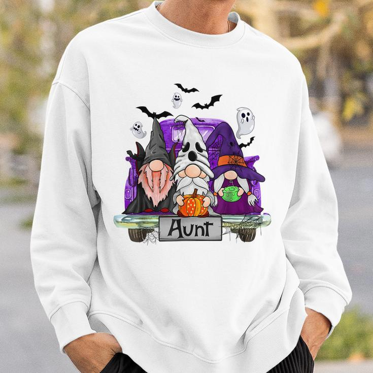 Gnomes Witch Truck Aunt Funny Halloween Costume Sweatshirt Gifts for Him