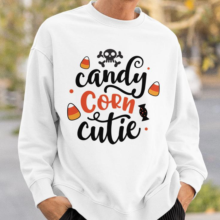 Halloween Candy Corn Cutie Black And Orange Design Men Women Sweatshirt Graphic Print Unisex Gifts for Him