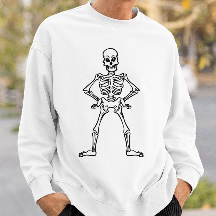 Halloween Funny Skeleton Black Custom For You Men Women Sweatshirt Graphic Print Unisex Gifts for Him