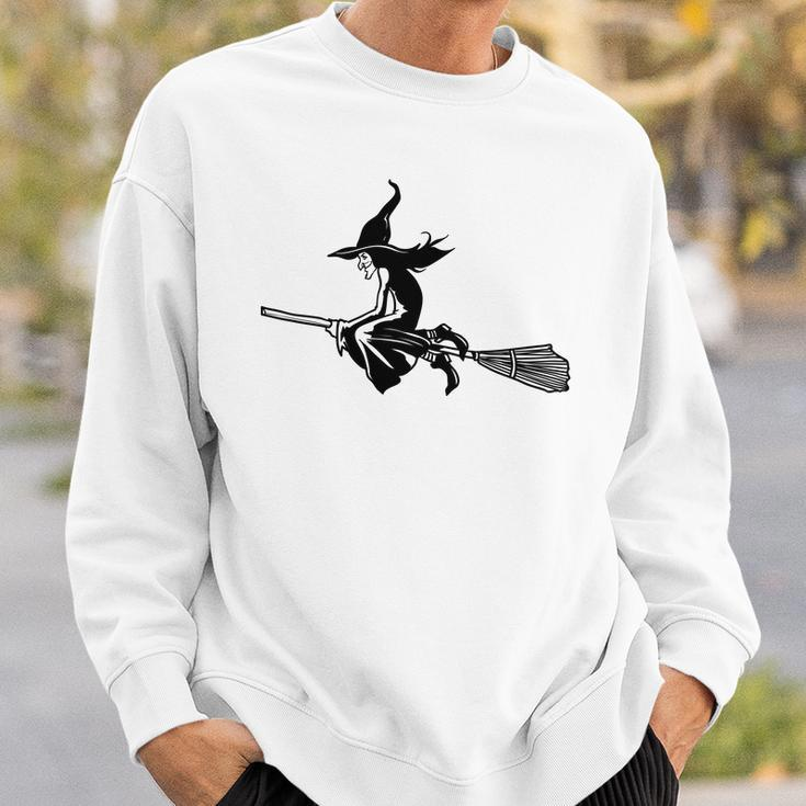 Halloween Funny Witch Funny But Creepy Black Design Men Women Sweatshirt Graphic Print Unisex Gifts for Him