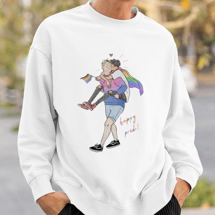 Heartstopper Lgbt Lover Nick And Charlie Happy Pride Sweatshirt Gifts for Him