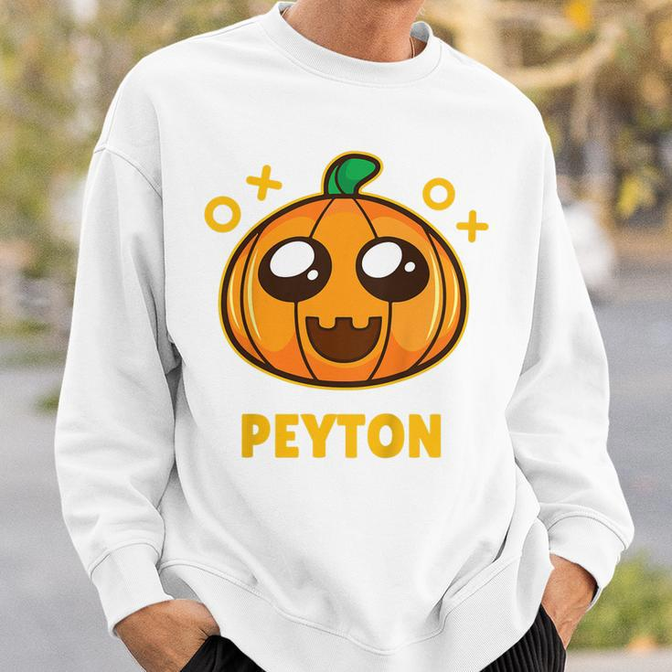 Kids Peyton Kids Pumpkin Halloween Sweatshirt Gifts for Him