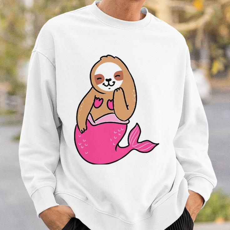 Mermaid Sloth Cute Sloth Sweatshirt Gifts for Him