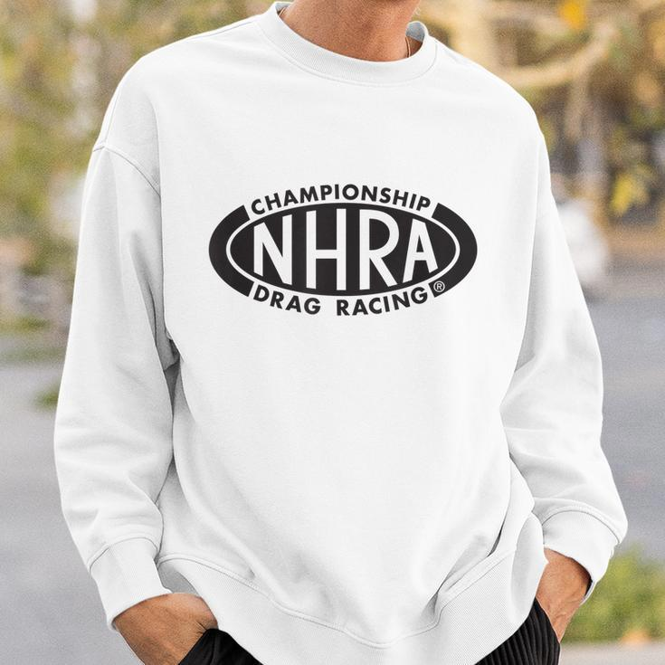 Nhra Championship Drag Racing Black Oval Logo Sweatshirt Gifts for Him