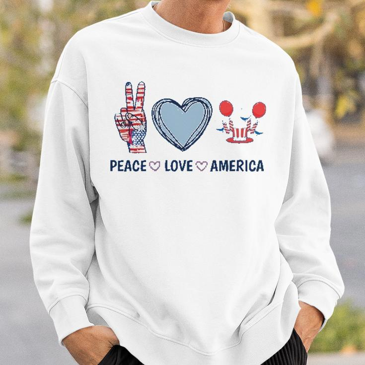 Peace Love America V2 Sweatshirt Gifts for Him