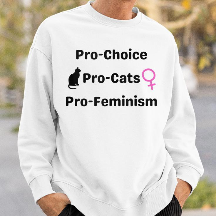 Pro Choice Feminism And Cats Cute Roe V Wade 1973 Sweatshirt Gifts for Him