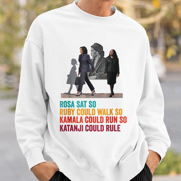 Rosa Sat Ruby Walk Kamala Run So Ketanji Could Rule Kbj Meme Sweatshirt Gifts for Him