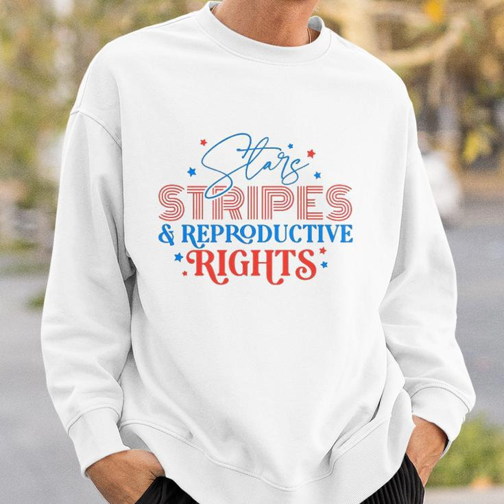 Stars Stripes Reproductive Rights Patriotic 4Th Of July 1973 Protect Roe Pro Choice Sweatshirt Gifts for Him