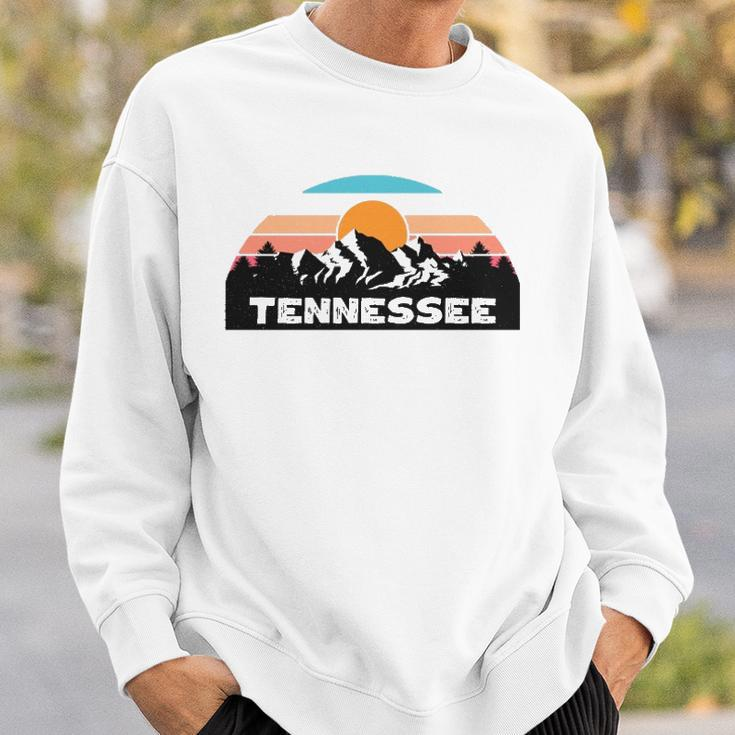 Tennessee Retro Vintage Sunset Mountain Tennessee Lovers Sweatshirt Gifts for Him