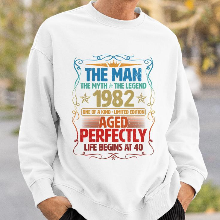 The Man Myth Legend 1982 Aged Perfectly 40Th Birthday Tshirt Sweatshirt Gifts for Him