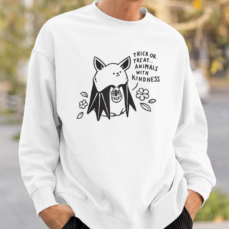 Trick Or Treat Animals With Kindness Halloween Costume Sweatshirt Gifts for Him