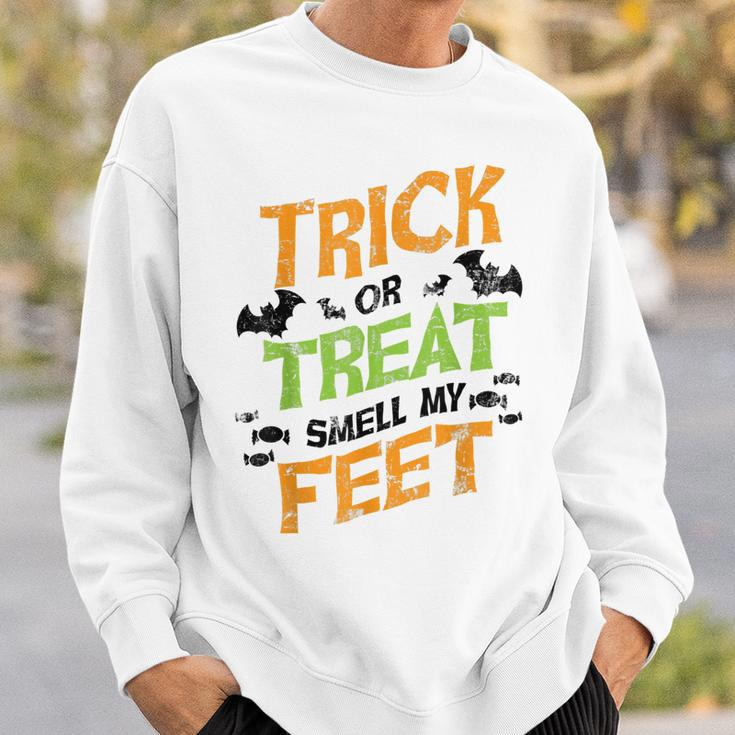 Trick Or Treat Smell My Feet Funny Kids Halloween Gift Sweatshirt Gifts for Him