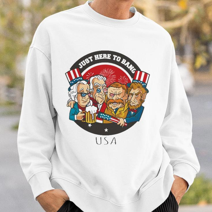 United States Of America Pride Funny George Washington Sweatshirt Gifts for Him