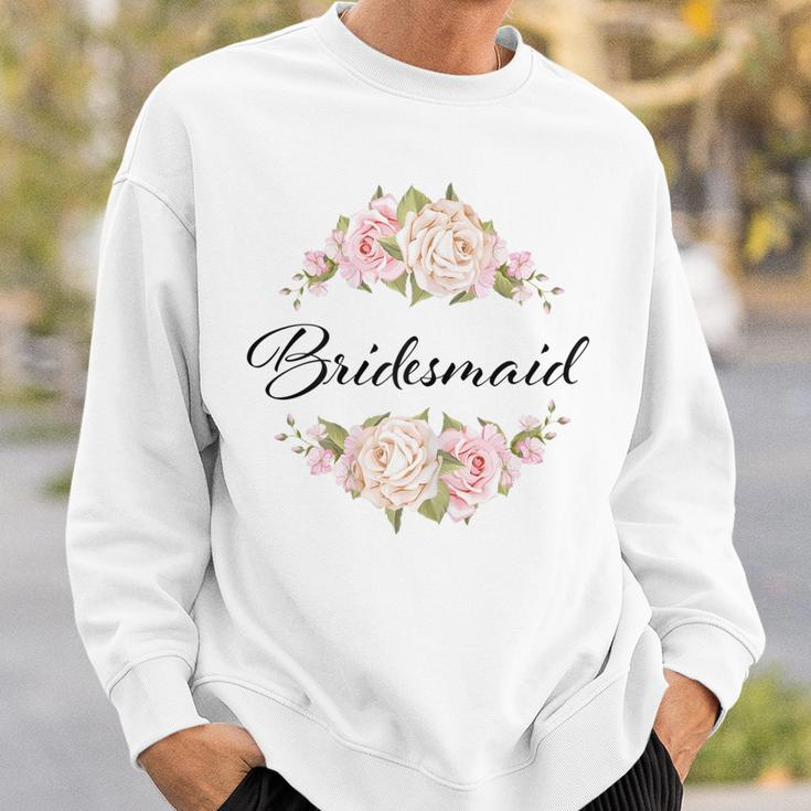 Womens Bride Squad Bachelorette Party Bridal Shower Bridesmaid V2 Sweatshirt Gifts for Him