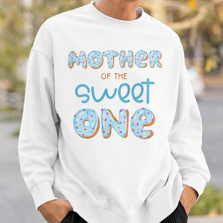 Womens Mother Of The Sweet One Donut Boy 1St Birthday Party Mommy Sweatshirt Gifts for Him