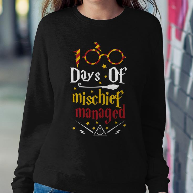 100 Days Of Mischief Managed 100Th Day Of School Sweatshirt Gifts for Her