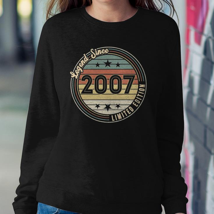 15 Years Old Birthday Gifts Legend 2007 Limited Edition Sweatshirt Gifts for Her