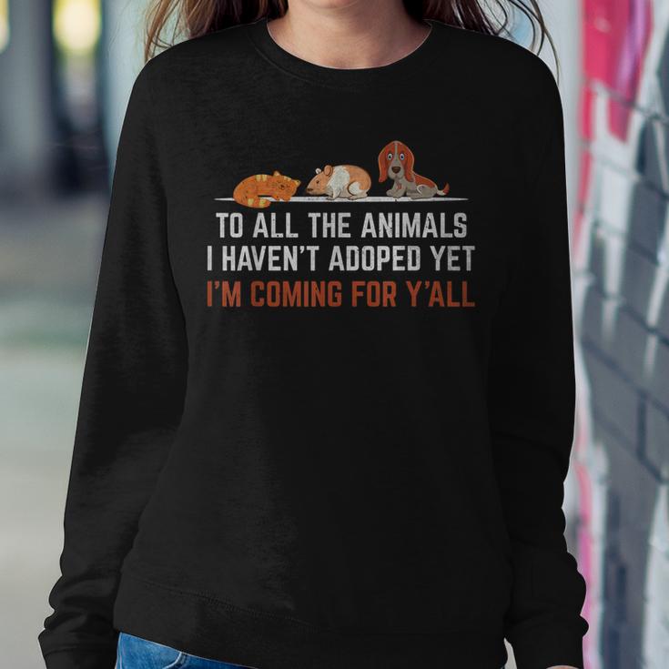 Animal Adoption Rescue Save Love Adopt Cat Dog Volunr Fun  Sweatshirt