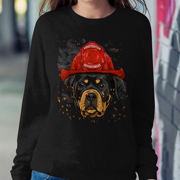 Firefighter Rottweiler Firefighter Rottweiler Dog Lover Sweatshirt