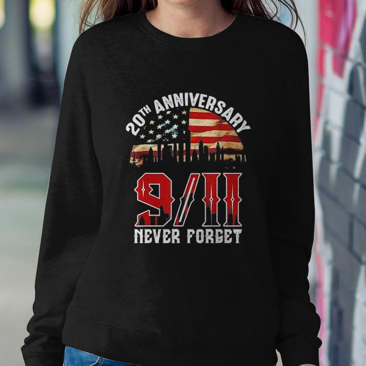 20Th Anniversary 9 11 Never Forget America Patriot Day Sweatshirt Gifts for Her