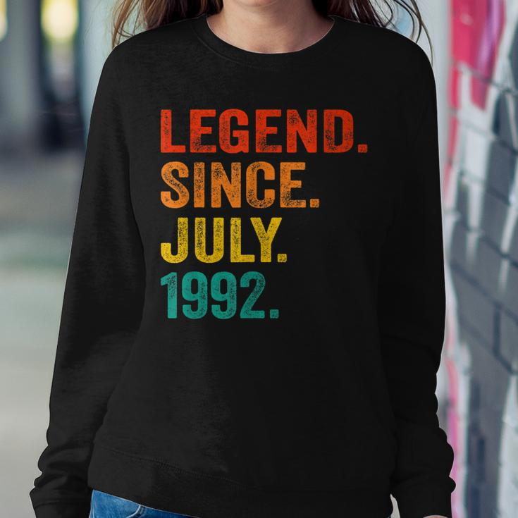 30Th Birthday Legend Since July 1992 30 Years Old Vintage Sweatshirt Gifts for Her