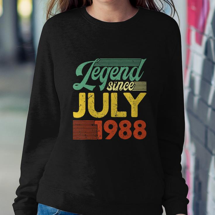 34 Years Old Legend Since July 1988 34Th Birthday Sweatshirt Gifts for Her