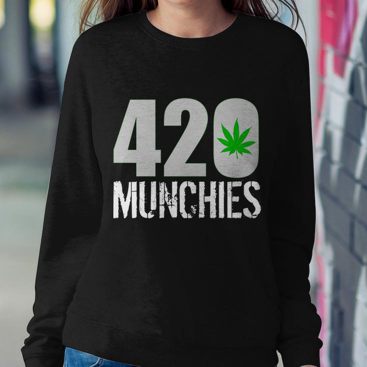 420 Munchies Weed Leaf Sweatshirt Gifts for Her