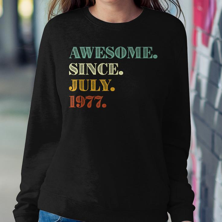 45Th Birthday Gift Awesome Since July 1977 45 Years Old Sweatshirt Gifts for Her