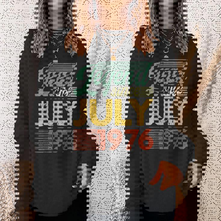 46 Years Old Gifts Legend Since July 1976 46Th Birthday Men Women Sweatshirt Graphic Print Unisex Gifts for Her