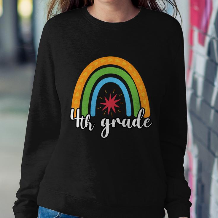 4Th Grade Rainbow Lover Back To School First Day Of School Sweatshirt Gifts for Her