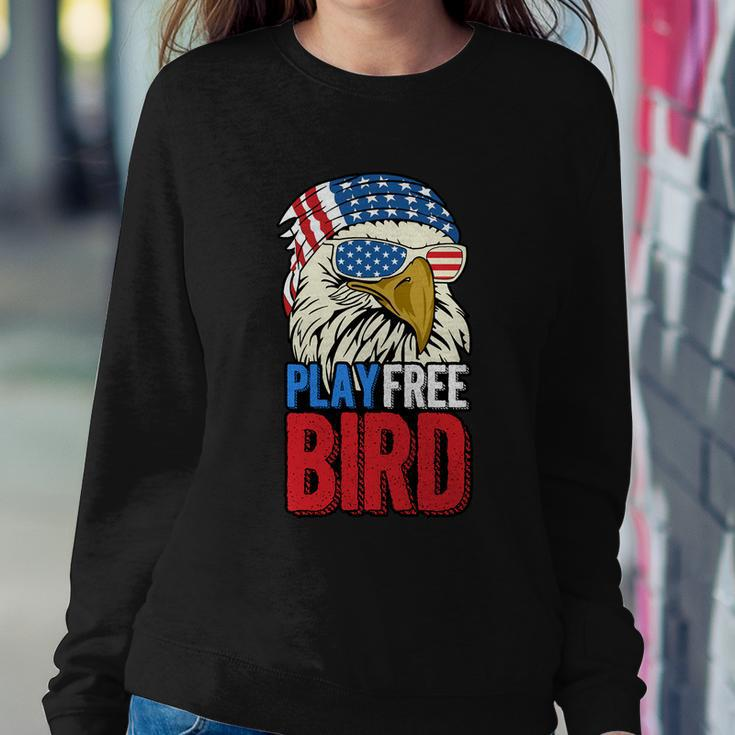 4Th Of July American Flag Bald Eagle Mullet Play Free Bird Gift Sweatshirt Gifts for Her