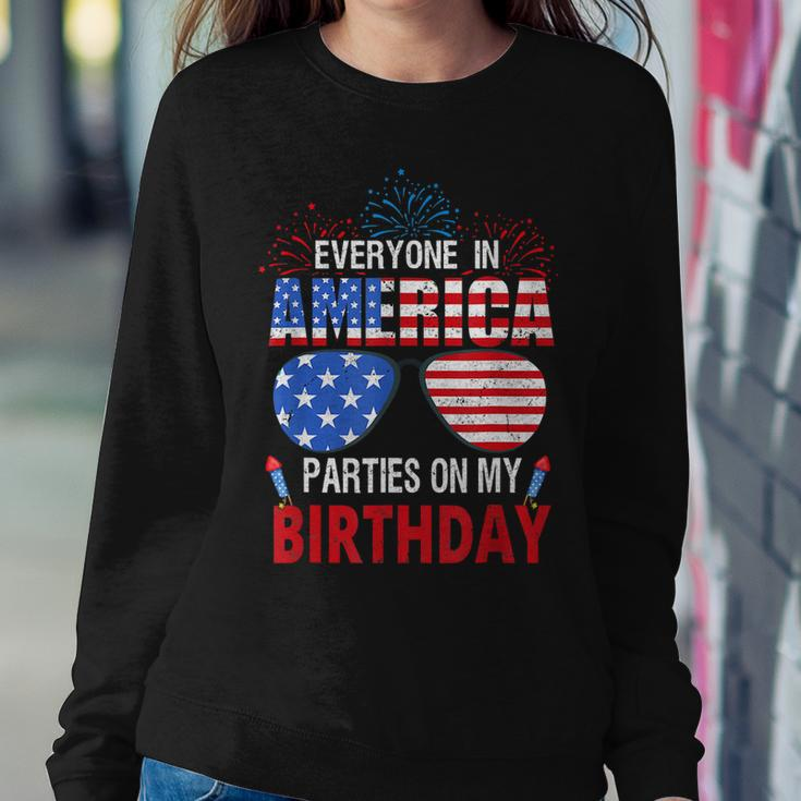 4Th Of July Birthday Gifts Funny Bday Born On 4Th Of July Sweatshirt Gifts for Her