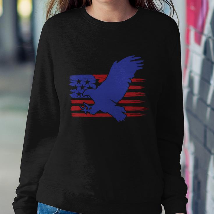 4Th Of July Eagle American Flag Proud American Sweatshirt Gifts for Her