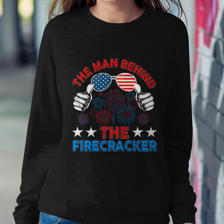 4Th Of July The Man Behind The Firecracker Patriotic Us Flag Gift Sweatshirt Gifts for Her
