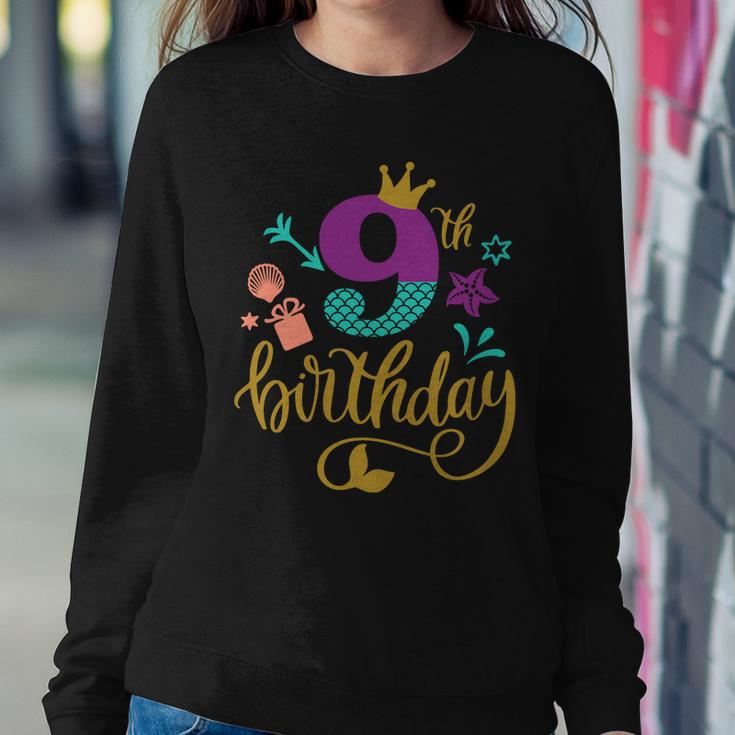9Th Birthday Cute Graphic Design Printed Casual Daily Basic Sweatshirt Gifts for Her