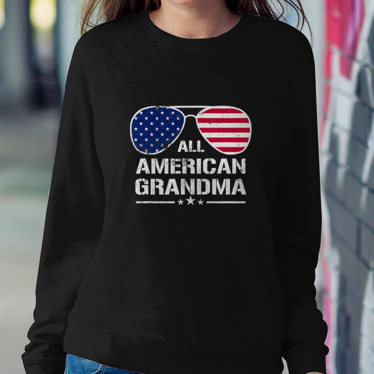 All American Grandma American Flag Patriotic V2 Sweatshirt Gifts for Her