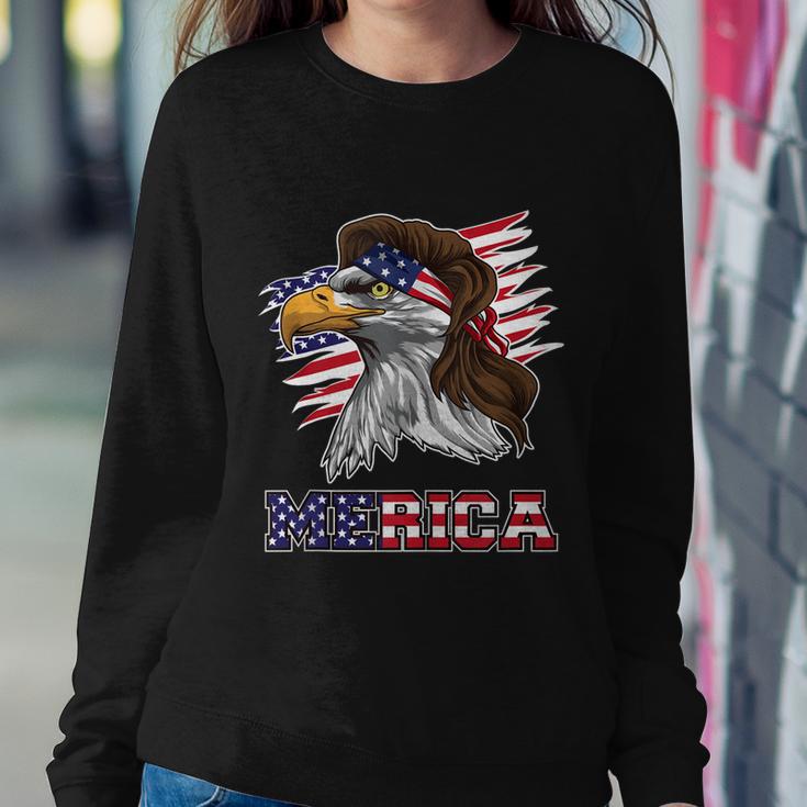 American Bald Eagle Mullet 4Th Of July Funny Usa Patriotic Meaningful Gift Sweatshirt Gifts for Her